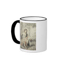 The Young John with the Lamb in a Landscape Mugs