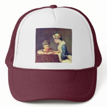 The Young Teacher By Chardin Jean-Baptiste Siméon Trucker Hat