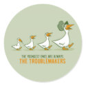 The Youngest Ones Are Always The Troublemakers stickers by PlasmicSteve The Youngest Ones Are Always The Troublemakers stickers