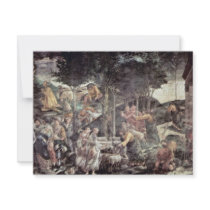 The Youth Of Moses By Botticelli Sandro Announcement