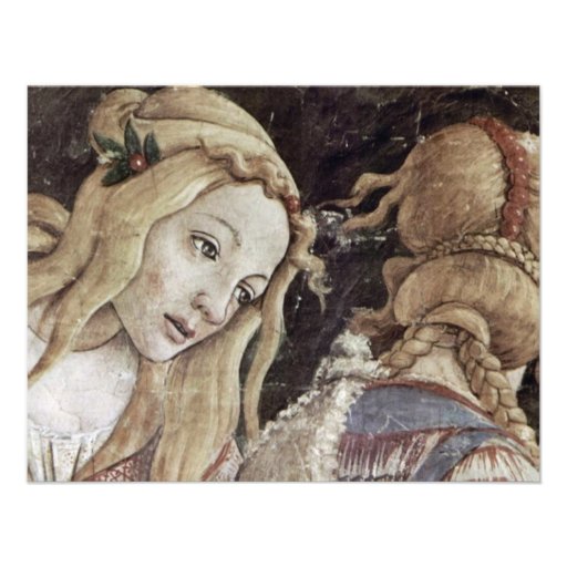 The Youth Of Moses, Detail By Botticelli Sandro Personalized Announcements