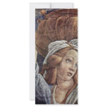 The Youth Of Moses, Detail By Botticelli Sandro Customized Rack Card