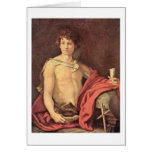 The Youthful John By Andrea Del Sarto Greeting Card
