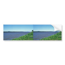 The Yukon River at the Village of Kaltag bumper stickers by animalpark The Yukon River at the Village of Kaltag bumper stickers