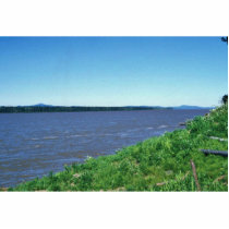 The Yukon River at the Village of Kaltag photo sculptures