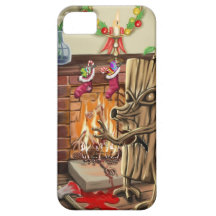 The Yule Logs Revenge iPhone 5 Case