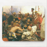 The Zaporozhian Cossacks by Ilya Yefimovich Repin Mousepads