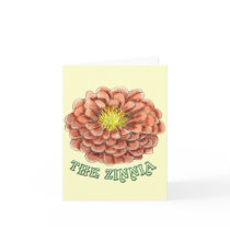 The Zinnia notecard (portrait)