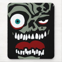 The Zombie face of doom Mousepad