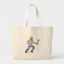 The Zombie Worker Tote Bags