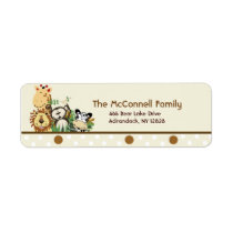 The Zoo Crew Tan PRINTABLE ADDRESS LABELS