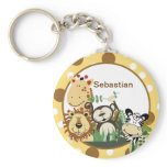 THE ZOO CREW YELLOW CUSTOMIZABLE KEYCHAIN