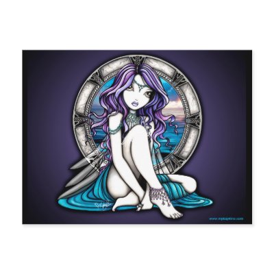 Thea Water Fairy Nymph Postcard by mykajelina
