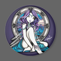 Thea Water Nymph Fairy Magnet by mykajelina Thea Water Nymph Fairy Magnet