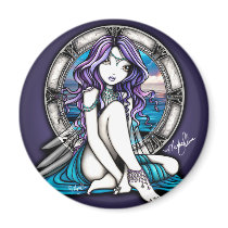 Thea Water Nymph Fairy Magnet by mykajelina Thea Water Nymph Fairy Magnet