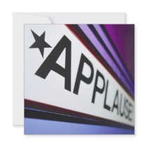 Theater Applause Sign Personalized Announcements