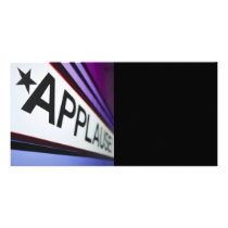 Theater Applause Sign Photo Card