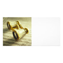 Theater Binoculars 3 Personalized Photo Card