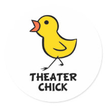 Theater Chick stickers