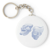 theater comedy and tragedy masks keychains