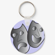 Theater masks keychain