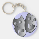 Theater masks keychain