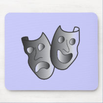Theater masks mousepads