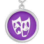 Theater Masks Pendant necklass