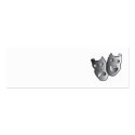 Theater masks profile cards business cards