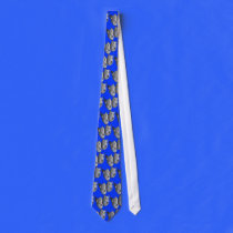 Theater masks tie blue- Customized