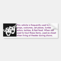 theater-mobile bumper stickers