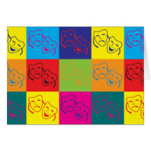 Theater Pop Art Greeting Cards