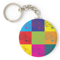 Theater Pop Art Keychain