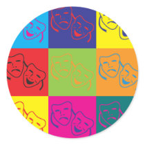 Theater Pop Art stickers