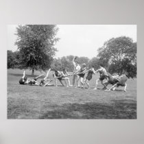 Theater Tug-of-War, 1920s Print