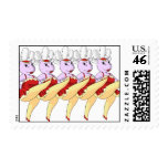 theatre chorus hippos postage stamp