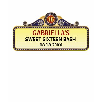 Theatre Marquee Sweet 16 Shirt shirt