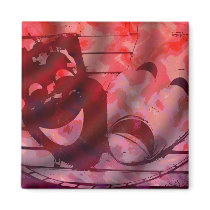 Theatre Masks magnets by DonnaGrayson Theatre Masks magnets