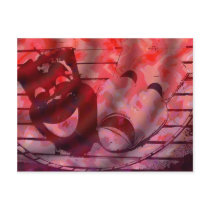 Theatre Masks postcards by DonnaGrayson Theatre Masks postcards