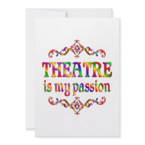 Theatre Passion Personalized Invites