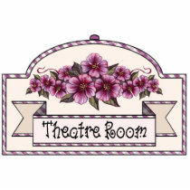 "Theatre Room" - Decorative Sign - 38 photo sculptures