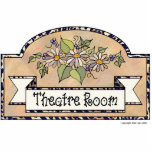 "Theatre Room" - Decorative Sign photo sculptures