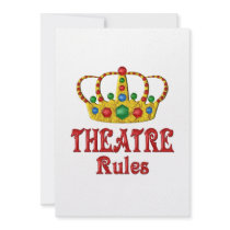 THEATRE RULES CUSTOM INVITE