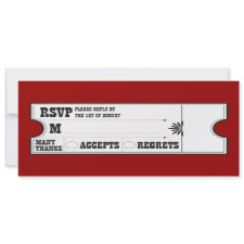 Theatre Ticket RSVP Card invitation