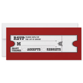 Theatre Ticket RSVP Card invitation