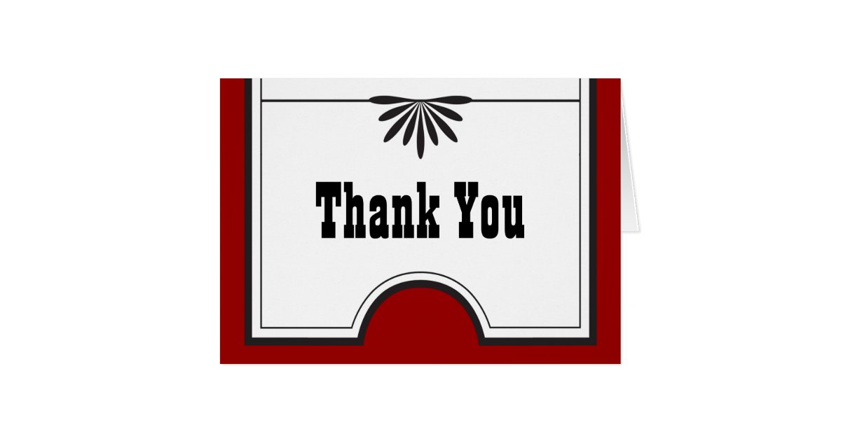 Theatre Ticket Thank You Notes Zazzle
