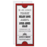 Theatre Ticket Wedding Invitation