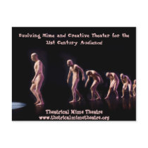 Theatrical Mime Theatre Post Card postcards