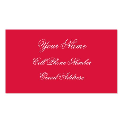 TheColorWheel Crimson Standard Business Card (front side)