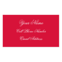 TheColorWheel Crimson Standard Business Card